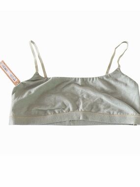 SKIMS NWT Cotton Jersey Scoop Bralette in Frost Size M